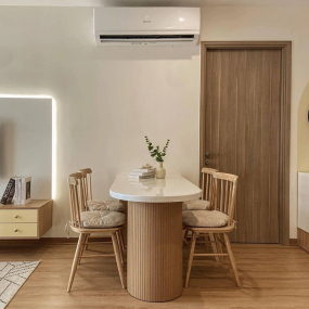 Bộ bàn ghế ăn Song Tiện 8 nan BGA22